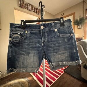 Vanity Blue Jean Cutoff Shorts